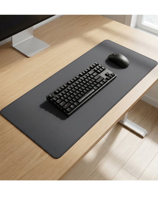 Cirae Extended Desk Mat 80 x 30 cm Charcoal - Lifestyle view