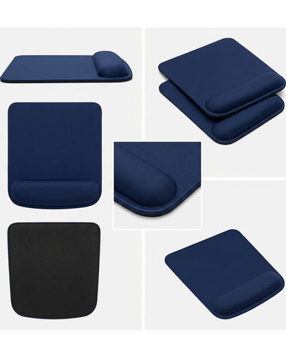 Cirae Gel Wrist Rest Mouse Pad Navy 9 x 8 in