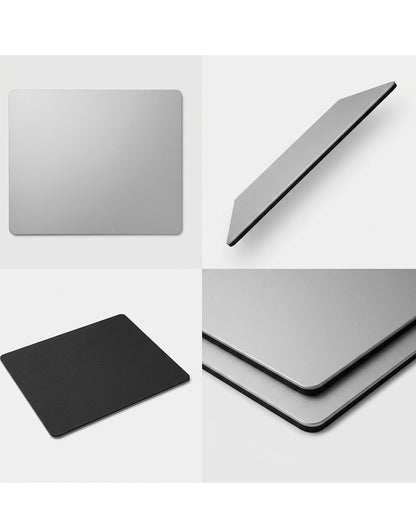 Cirae Hard Surface Mouse Pad Silver 11 x 9 in
