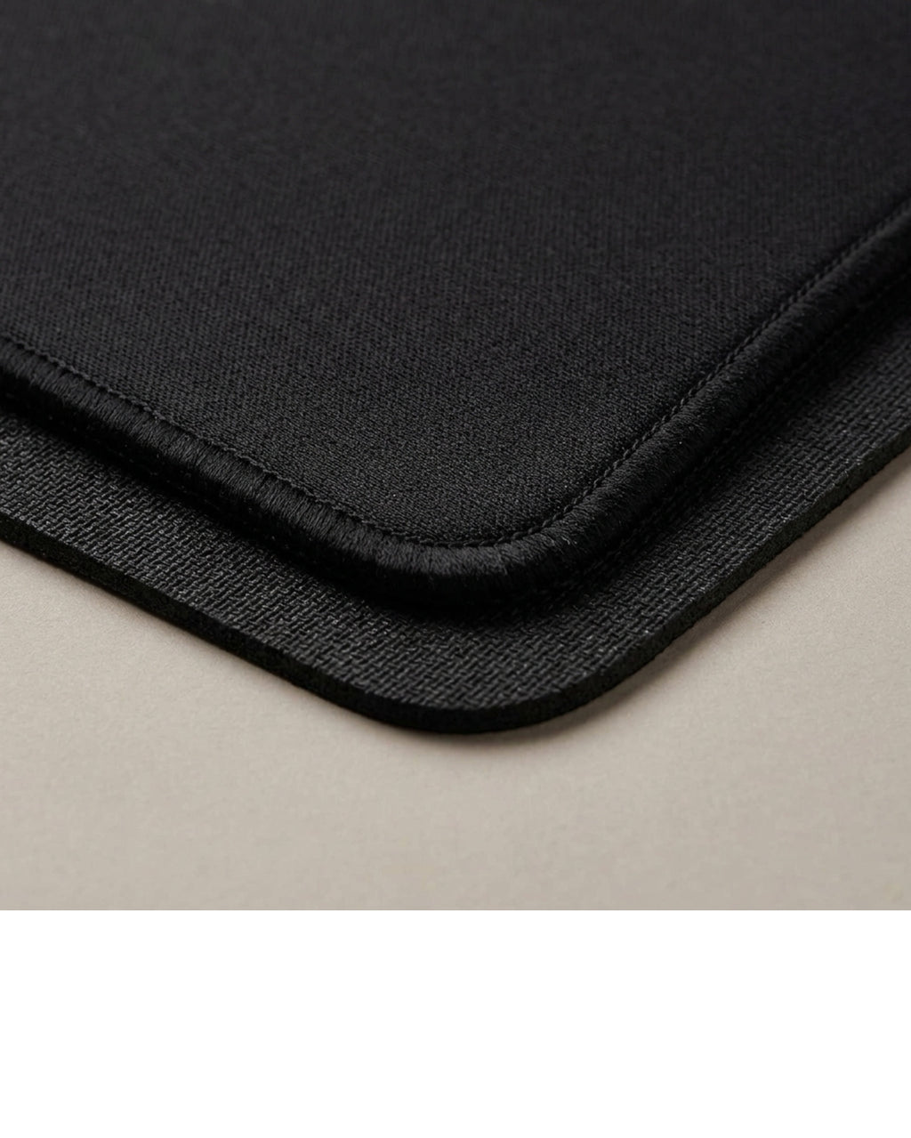 Cirae Stitched Cloth Mouse Pad 30 x 25 cm Black - Detail view